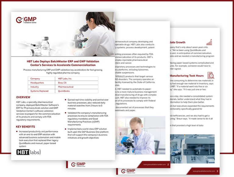 GMP Validation Center